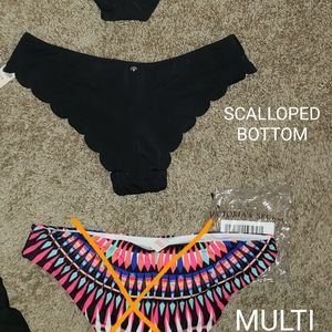 VS PINK SCALLOPED BOTTOMS